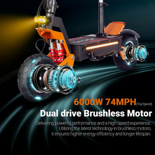 X5 Pro Electric Scooter – 3000W Dual Drive, 60V 40Ah, 11 Inch Off-Road