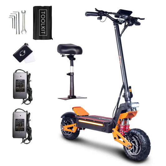 X5 Pro Electric Scooter – 3000W Dual Drive, 60V 40Ah, 11 Inch Off-Road