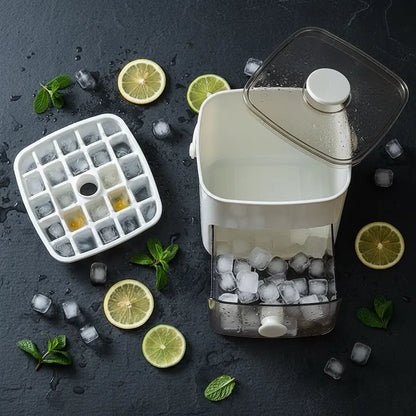 48-Grid Ice Cube Tray — One-Touch Easy Release