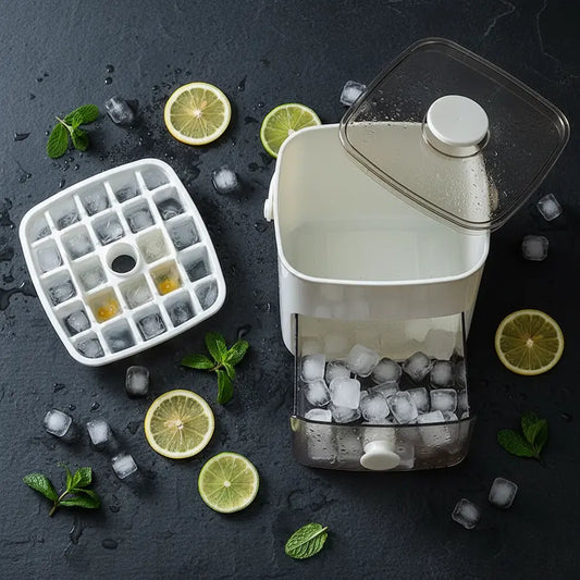 48-Grid Ice Cube Tray — One-Touch Easy Release