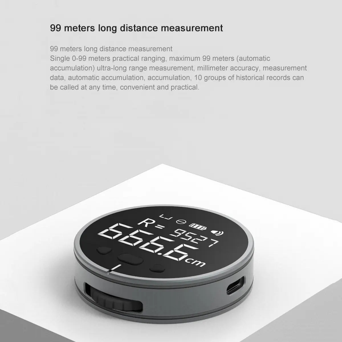 Digital Measuring Tape — 99m Electronic Ruler