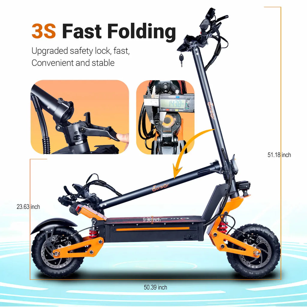 X5 Pro Electric Scooter – 3000W Dual Drive, 60V 40Ah, 11 Inch Off-Road