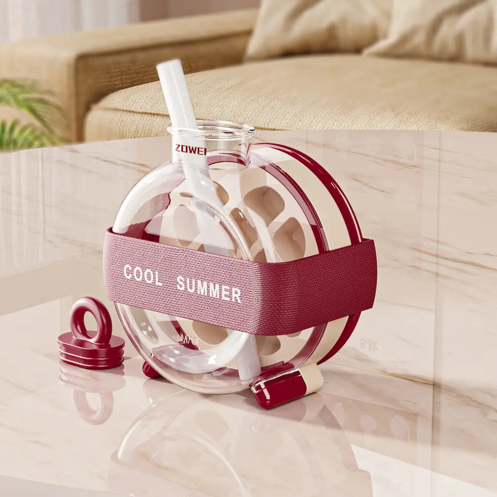 2-in-1 Silicone Ice Ball Maker & Water Bottle