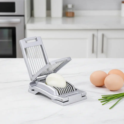 Aluminum Alloy Egg Cutter — Slice & Wedge in One