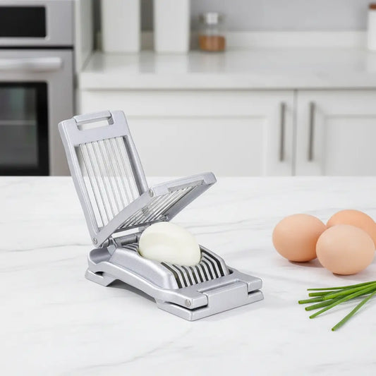 Aluminum Alloy Egg Cutter — Slice & Wedge in One