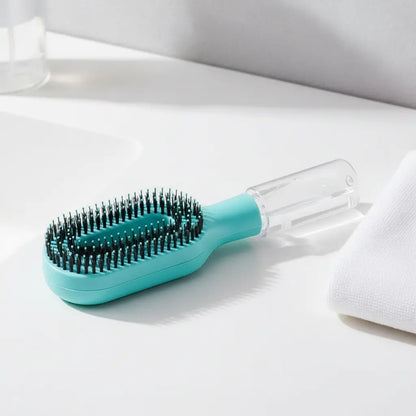 2-in-1 Hair Brush with Water & Oil Spray — Anti-Frizz