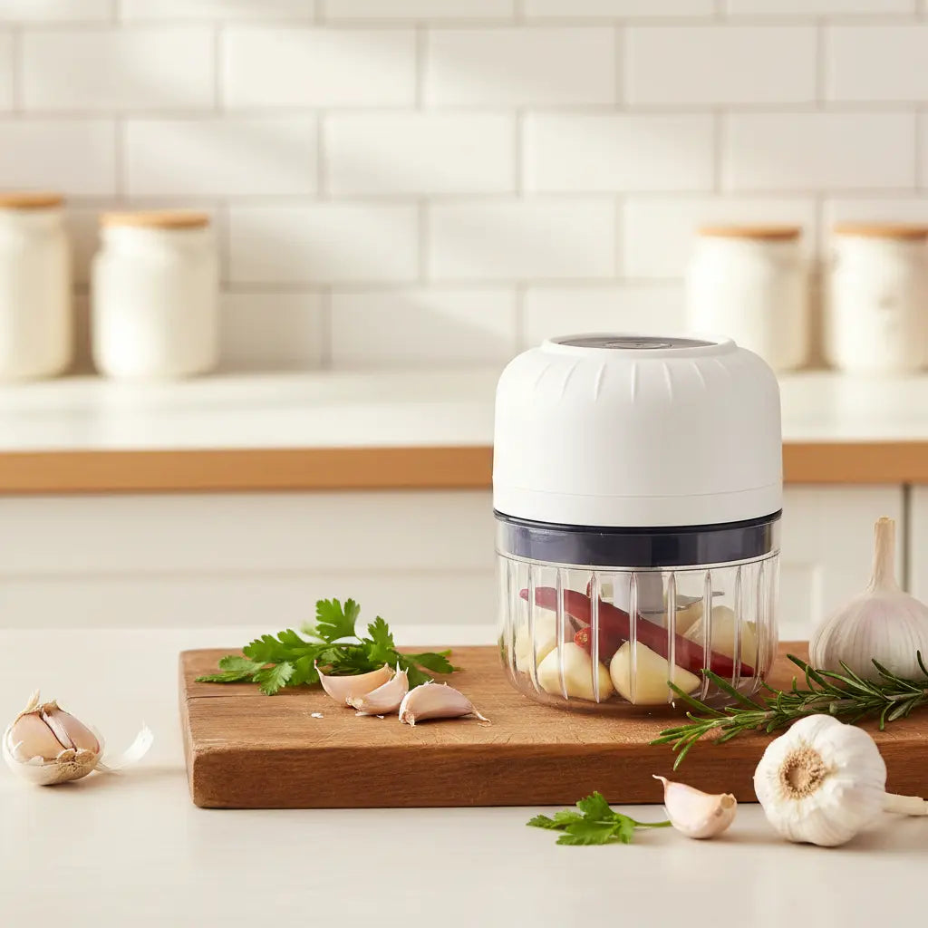 Wireless Electric Garlic Chopper – USB Rechargeable